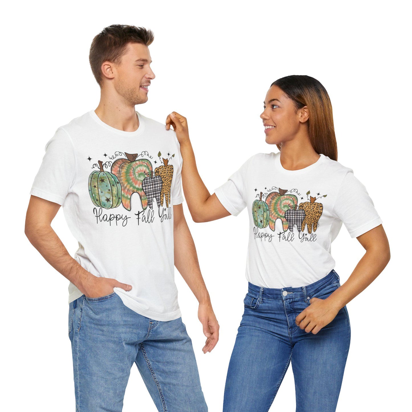 Fall Dental T-Shirt, Happy Fall Y'all, Dentist Gift
