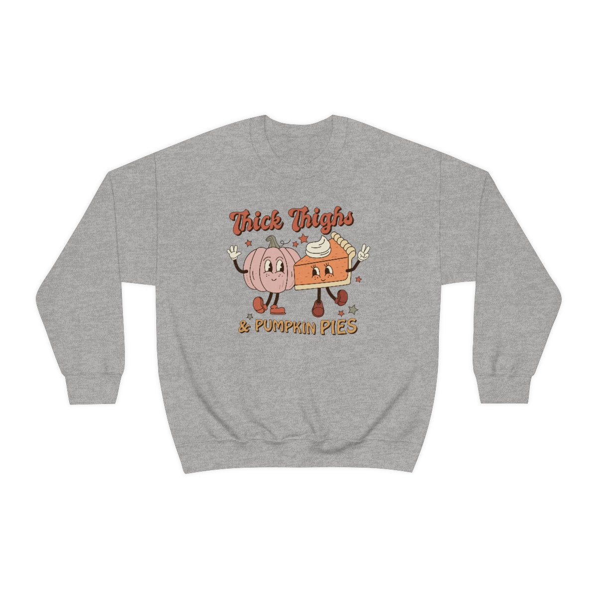 Funny Thick Thighs and Pumpkin pies Unisex Heavy Blend Crewneck Sweatshirt