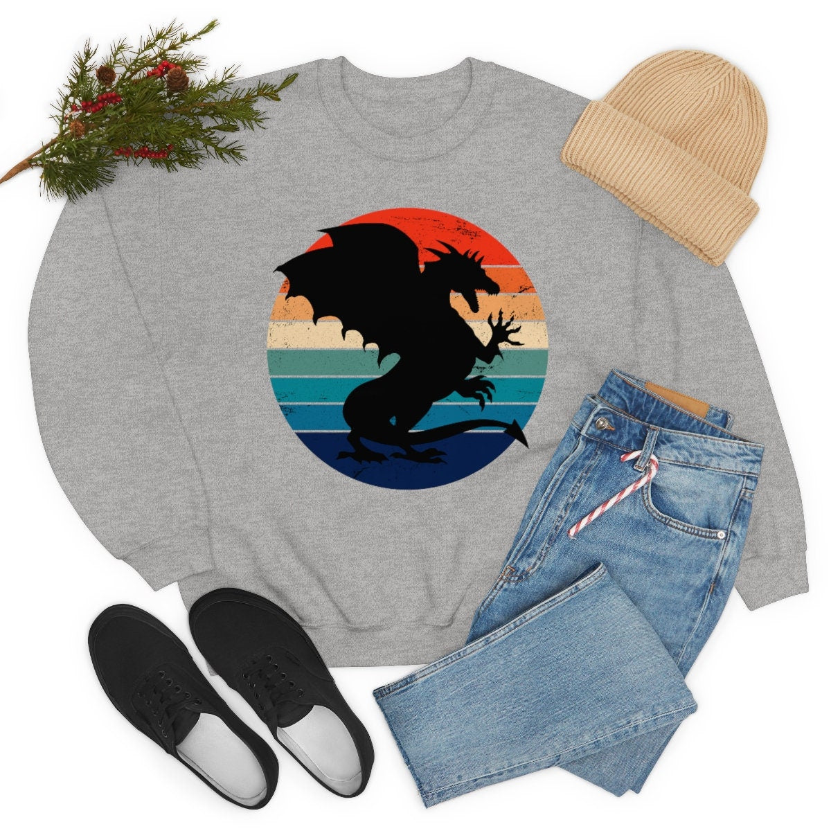 Dragon Unisex Heavy Blend Crewneck Sweatshirt