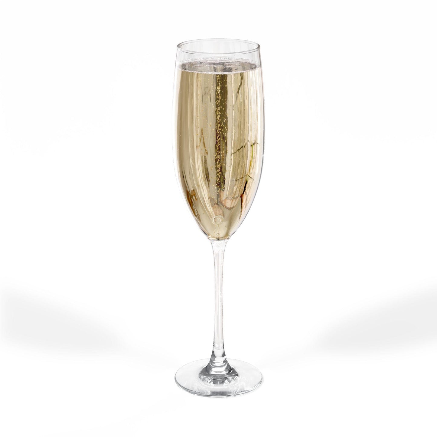 Monogram Script Champagne Glass 8oz | Engraved Flute