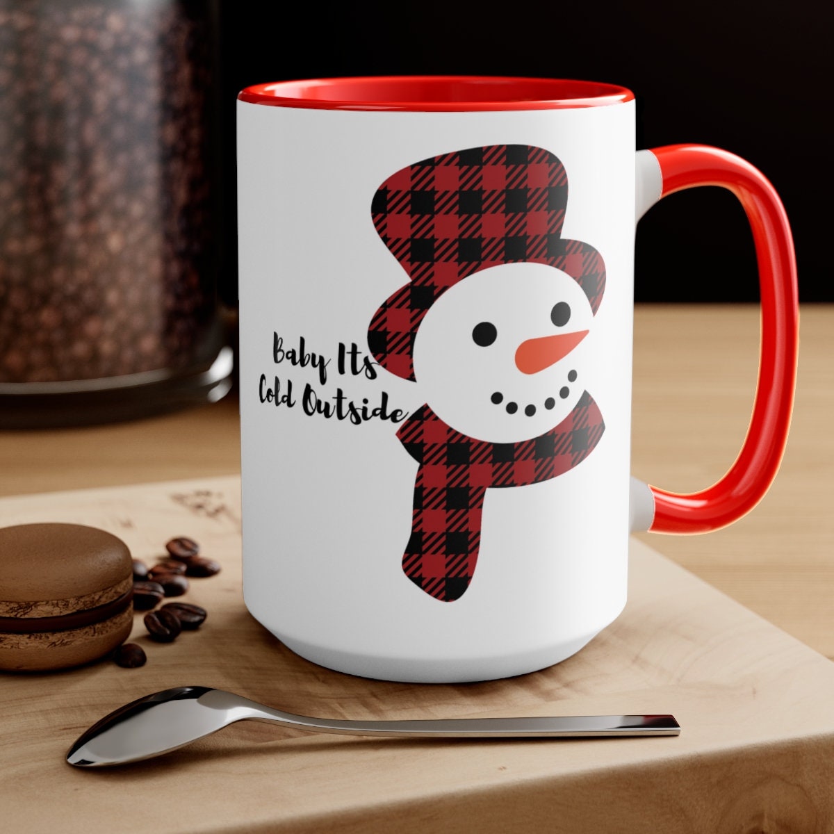 Two-Tone Coffee Mugs, 15oz