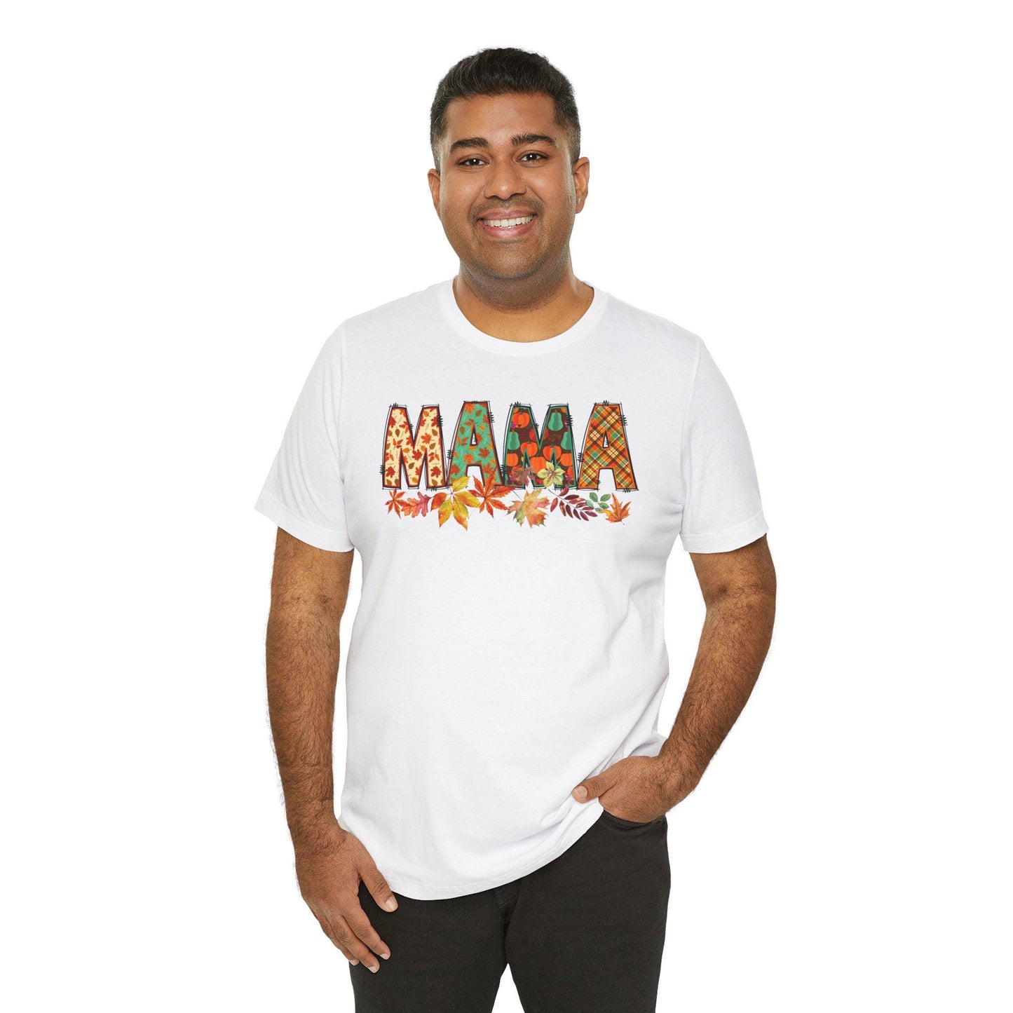Mommy and Me Thanksgiving Shirt, Fall Pumpkins and Flowers, Unisex T-Shirt