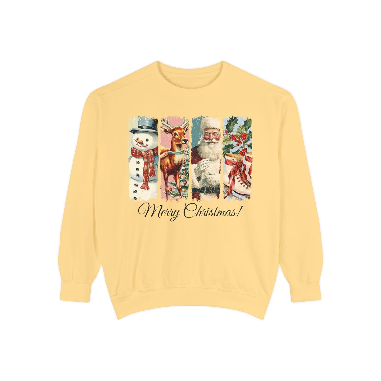 Retro Christmas Sweatshirt, Vintage Christmas Shirt, Santa Claus Shirt, Christmas Snowman Shirt, Christmas Tree Shirt, Merry Christmas Shirt