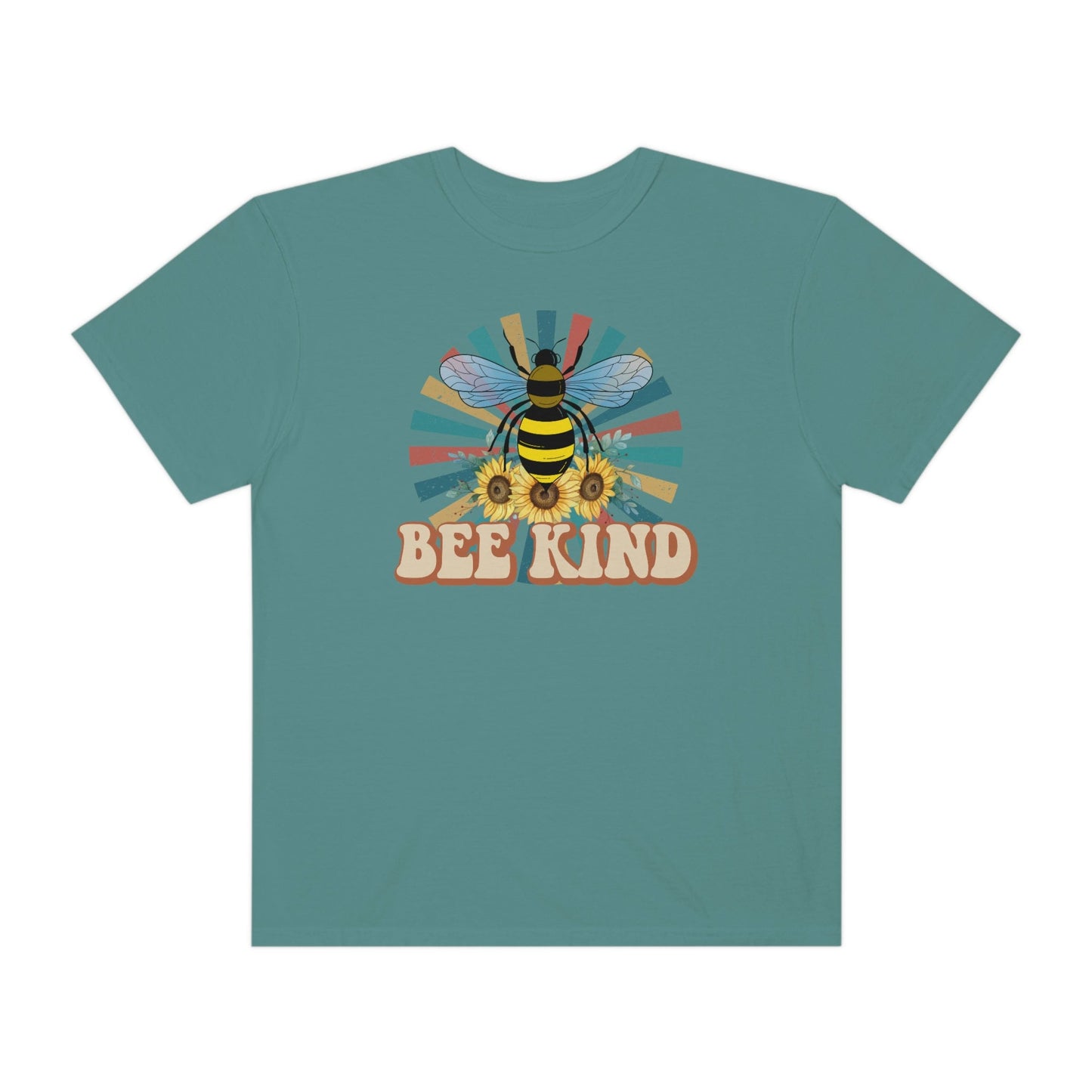 Be Kind, Bumble Bee, Unisex Garment-Dyed T-shirt