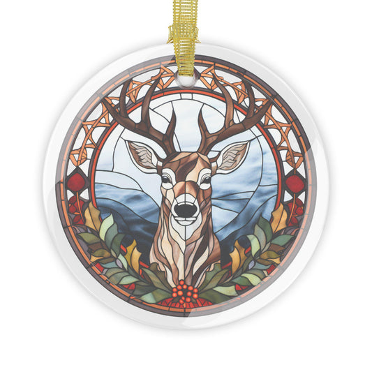 Deer Ornament, Hunting Ornament, Farmhouse Christmas Decor, Farmhouse Christmas Tree Decor, Deer Ornament, Glass Ornaments, Christmas gift