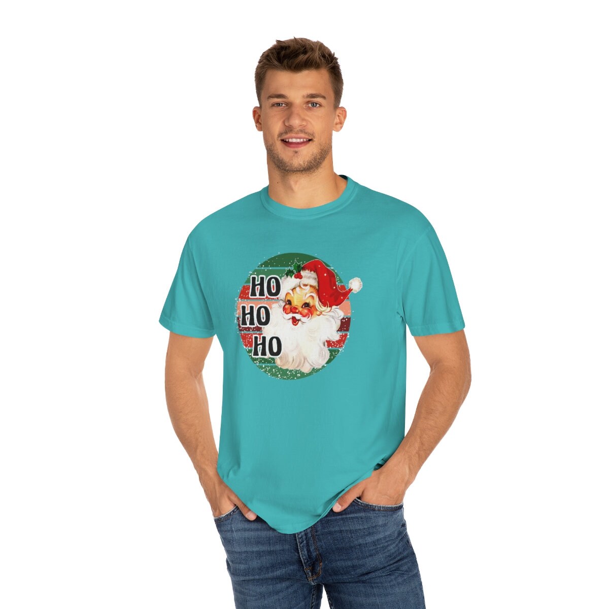 Comfort Colors Retro Santa Christmas T-Shirt