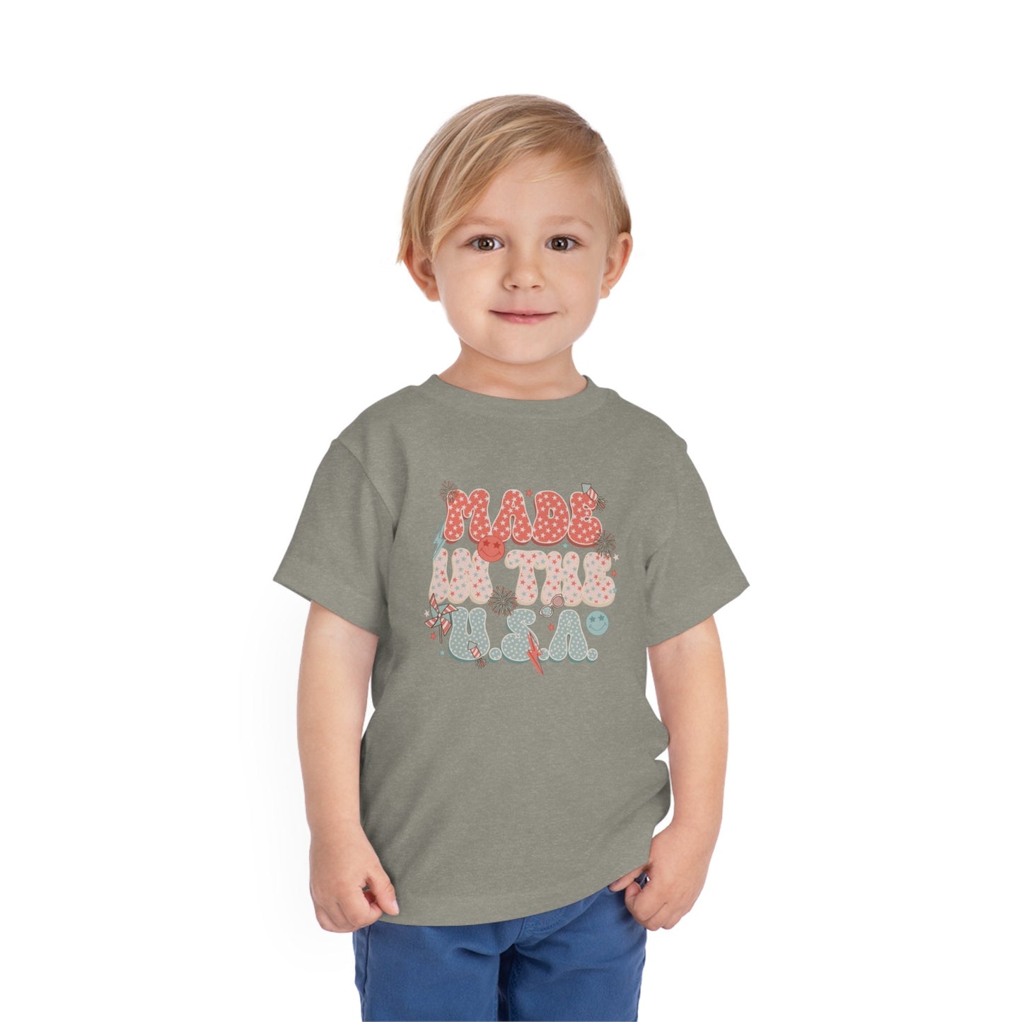 Independence day toddler tee, 4th of July toddler tee, Toddler Short Sleeve Tee