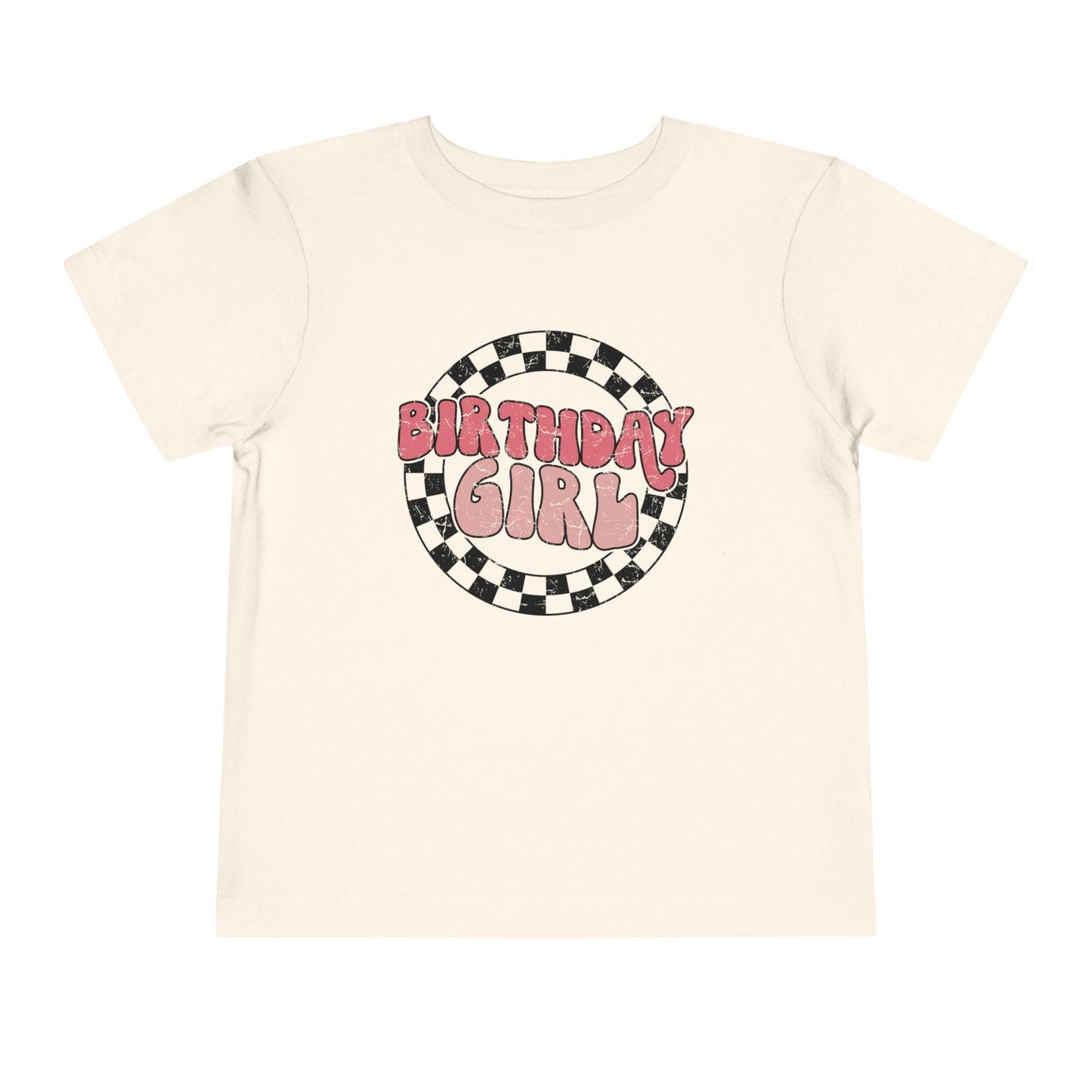 Birthday Girl Toddler Tee, Retro Party Shirt
