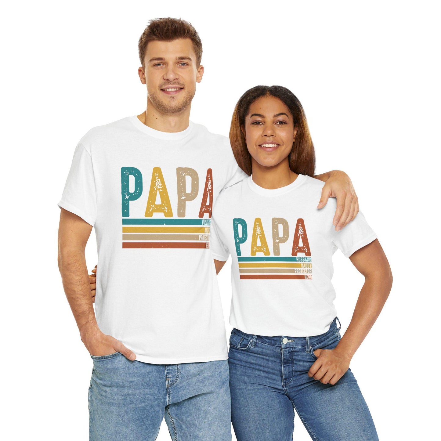 Papa, Fathers Day Unisex Heavy Cotton Tee Unisex Heavy Cotton Tee