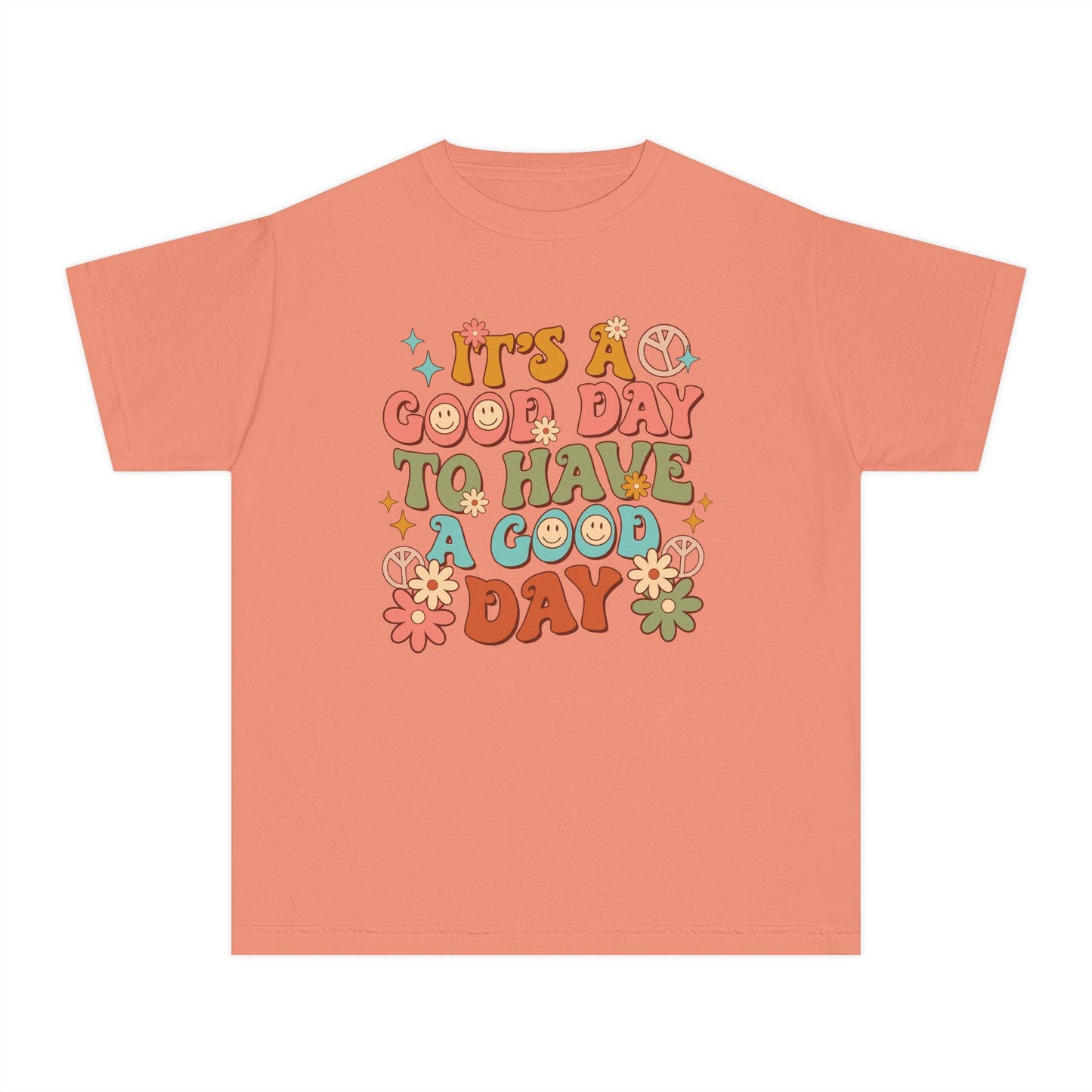 Retro, inspirational, fun colors Youth Midweight Tee