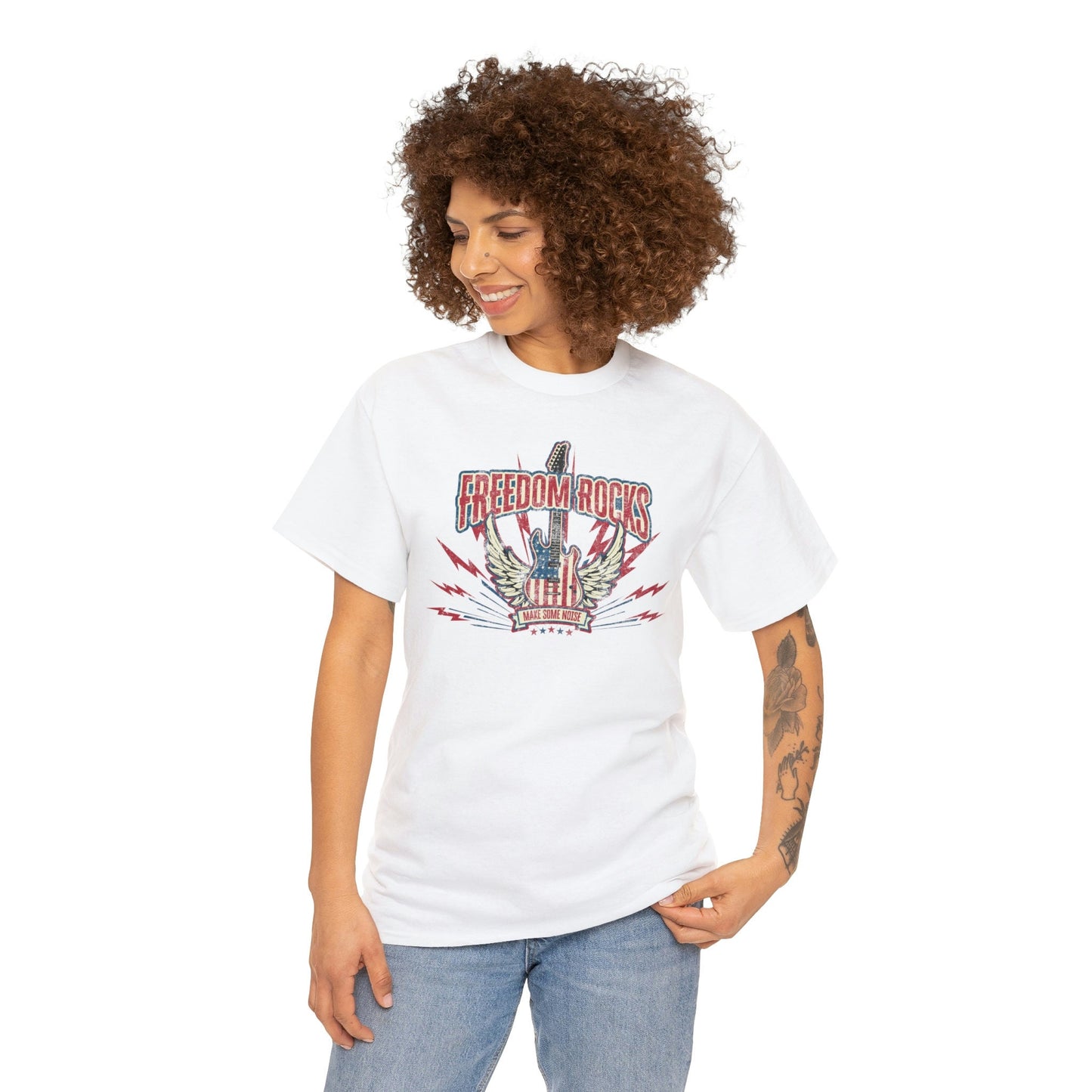 4 of July, Independence Day, Unisex Heavy Cotton Tee