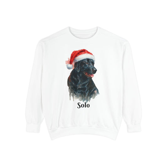 Personalized Pet Christmas shirt, Unisex, Garment-Dyed Sweatshirt