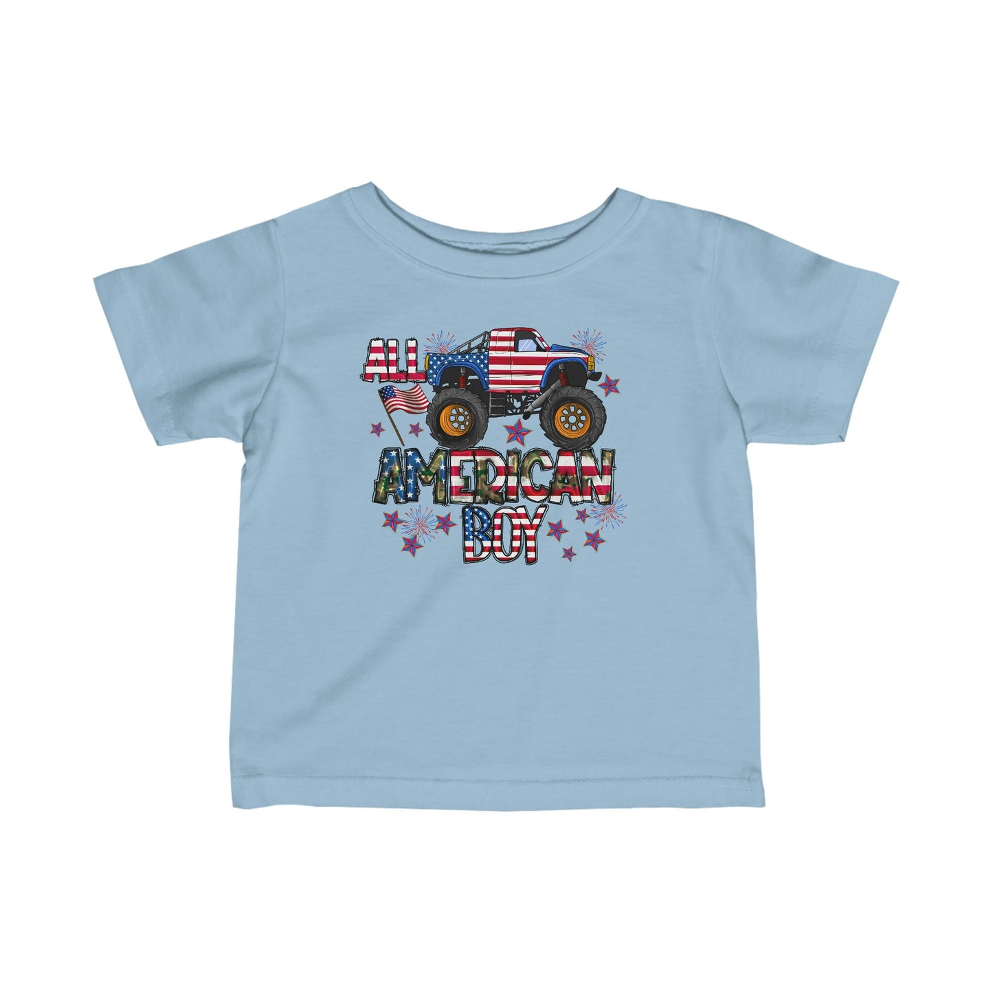 4th of July, Independence Day, Infant Fine Jersey Tee
