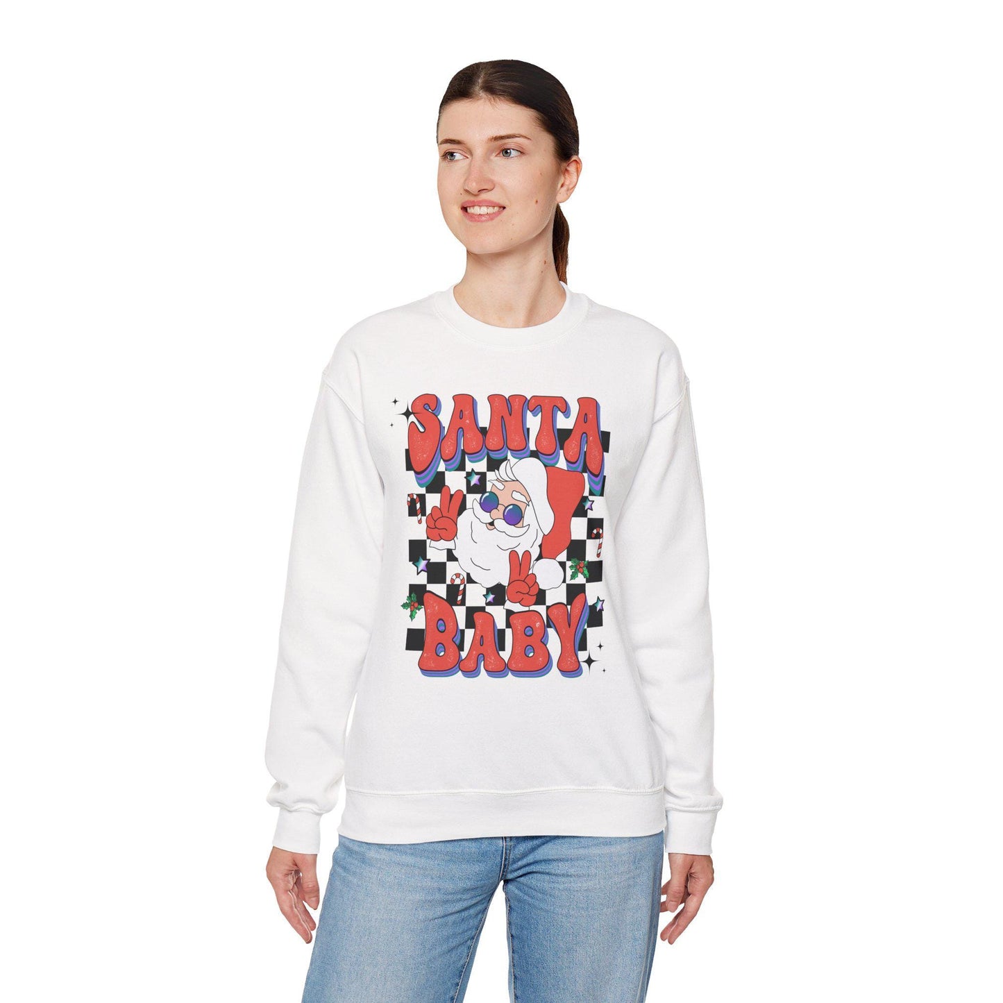 Groovy Santa Christmas Sweatshirt, Retro Holiday Shirt