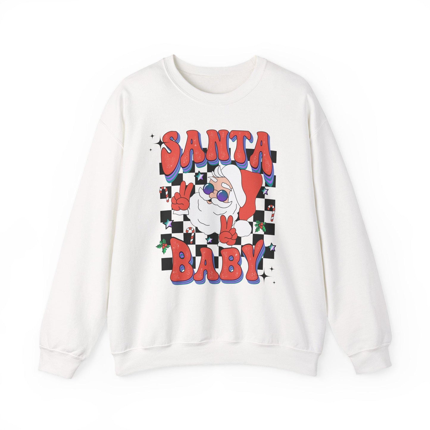 Groovy Santa Christmas Sweatshirt, Retro Holiday Shirt