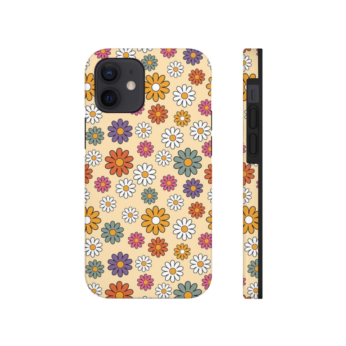 Retro Flower Tough Phone Cases, Case-Mate
