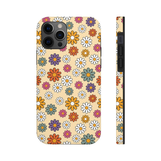 Retro Flower Tough Phone Cases, Case-Mate