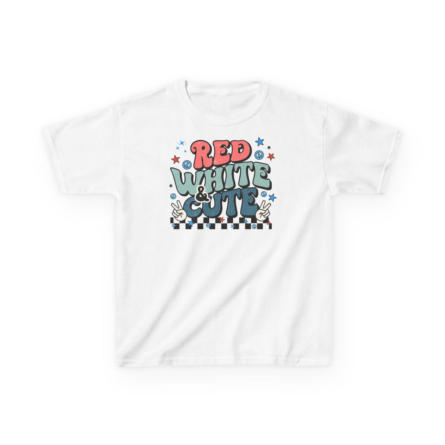 4th of July, Independence Day, Boy of Girl Kids Heavy Cotton Tee