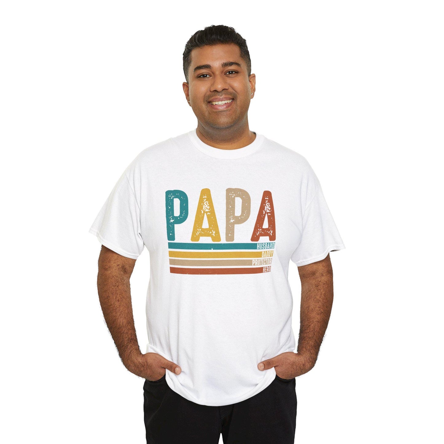 Papa, Fathers Day Unisex Heavy Cotton Tee Unisex Heavy Cotton Tee