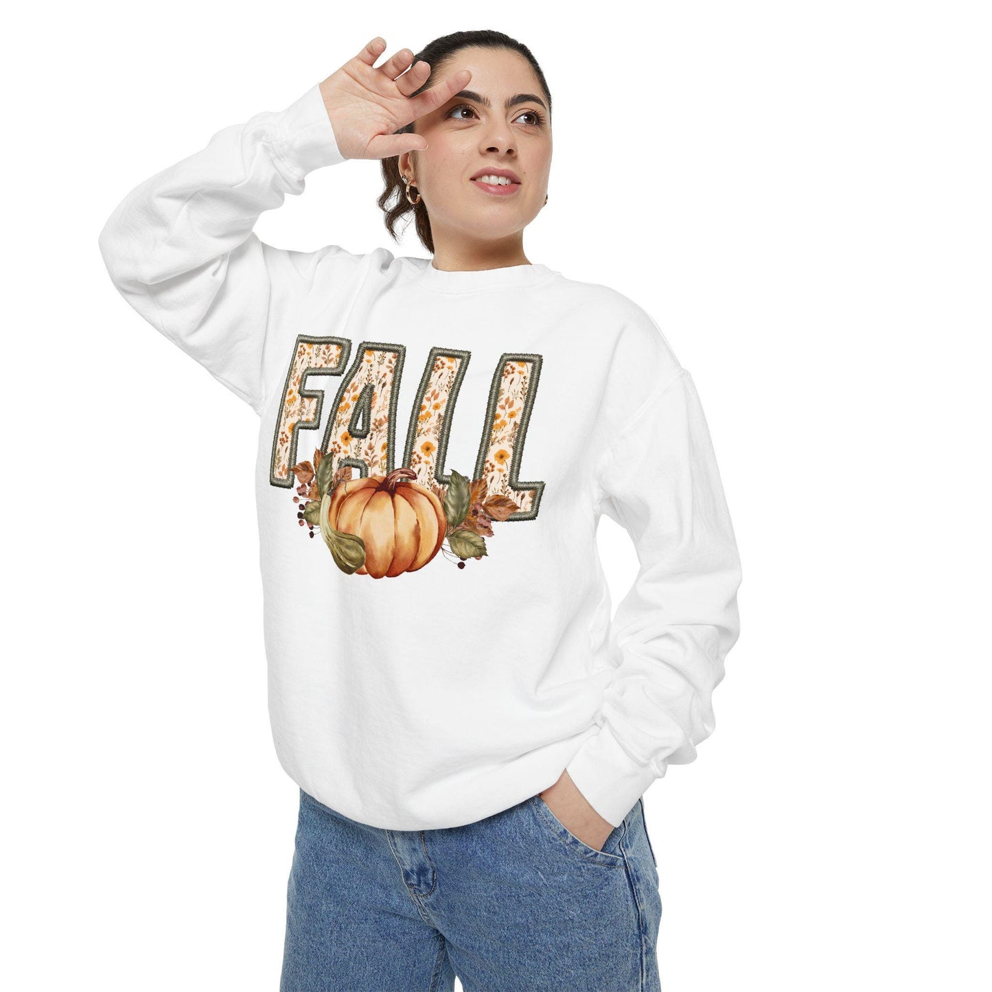 Fall Pumpkin Graphic Sweatshirt - Thanksgiving Tee, Autumn Shirt