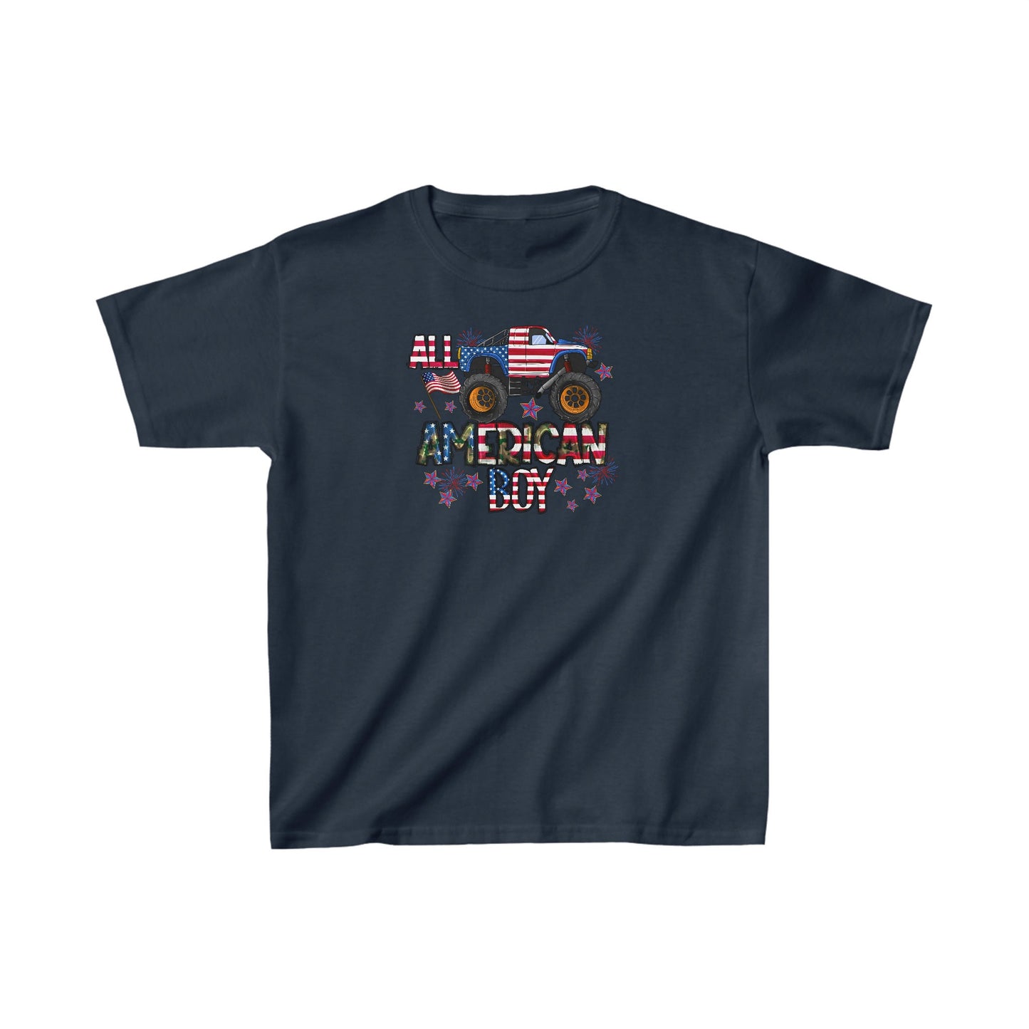 4th Of July, Independence day, Kids Heavy Cotton Tee