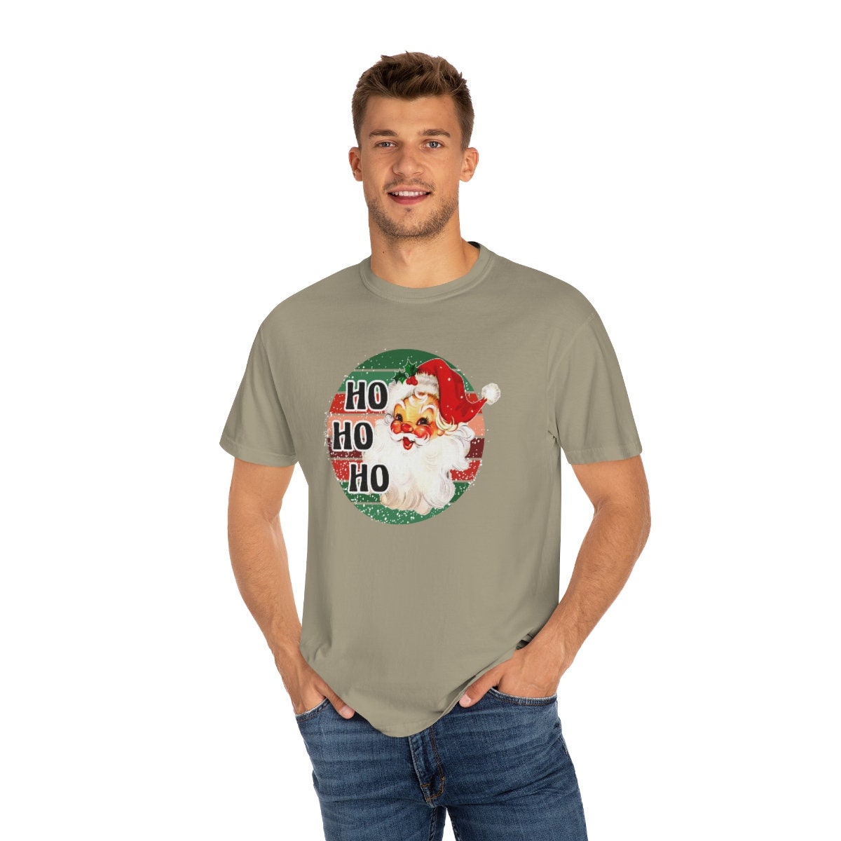Comfort Colors Retro Santa Christmas T-Shirt