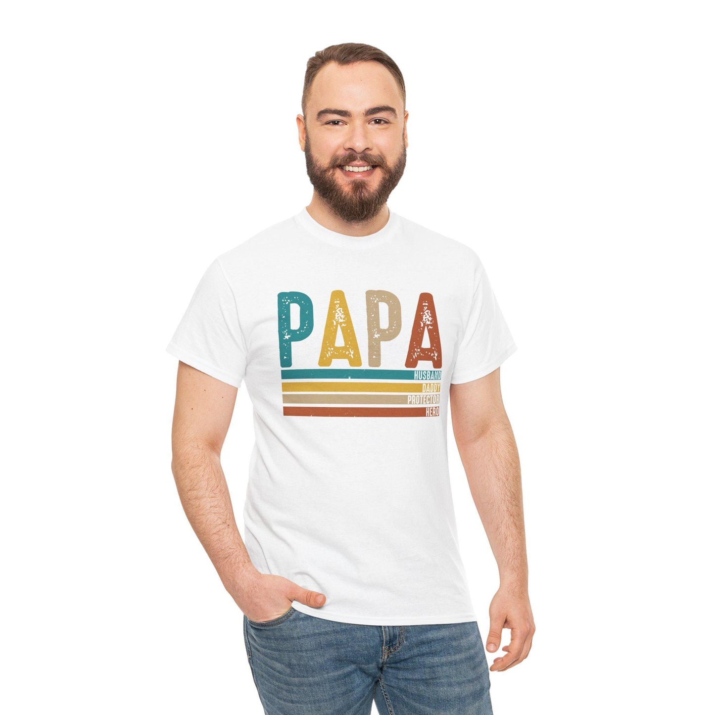 Papa, Fathers Day Unisex Heavy Cotton Tee Unisex Heavy Cotton Tee
