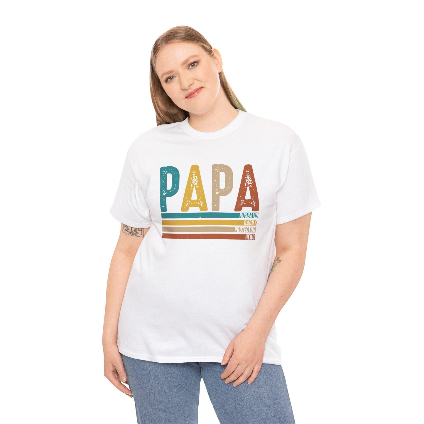 Papa, Fathers Day Unisex Heavy Cotton Tee Unisex Heavy Cotton Tee