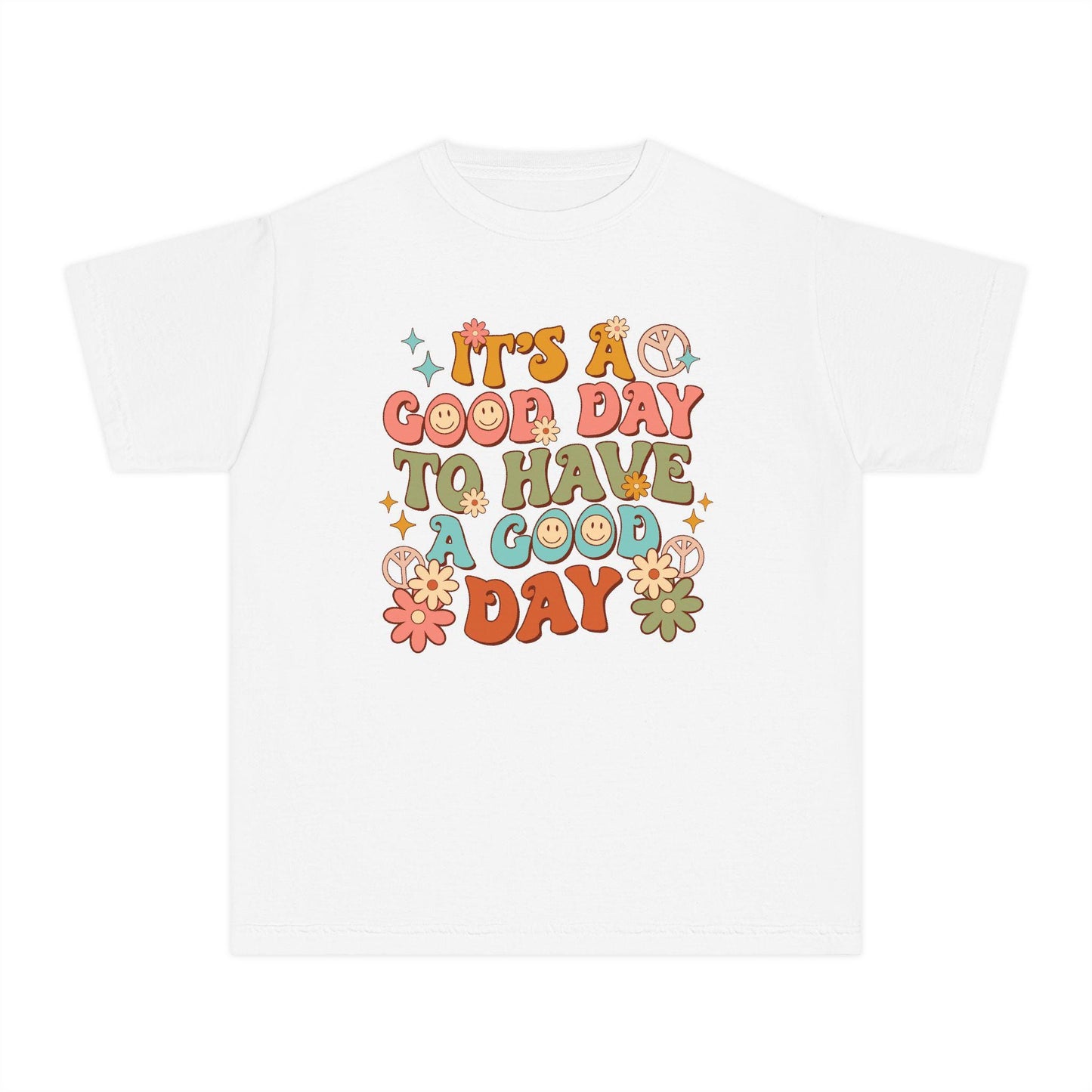 Retro, inspirational, fun colors Youth Midweight Tee
