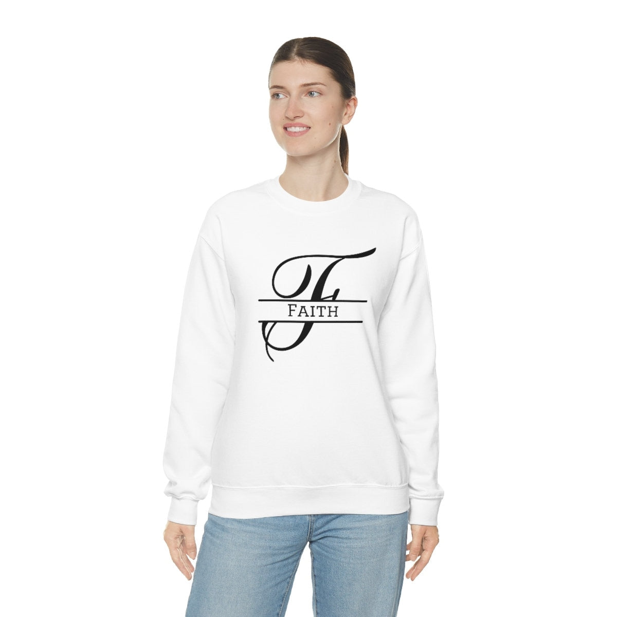 Personalize Monogram Unisex Heavy Blend Crewneck Sweatshirt