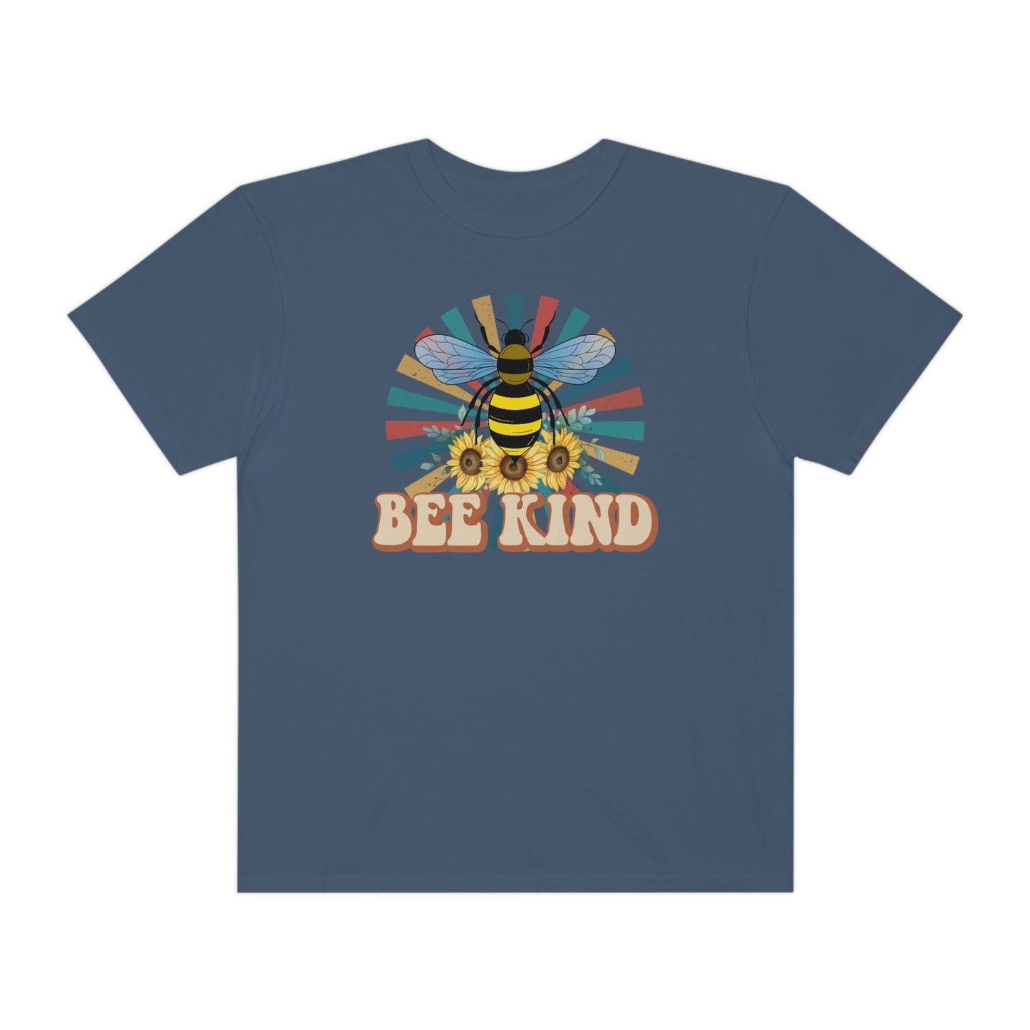 Be Kind, Bumble Bee, Unisex Garment-Dyed T-shirt