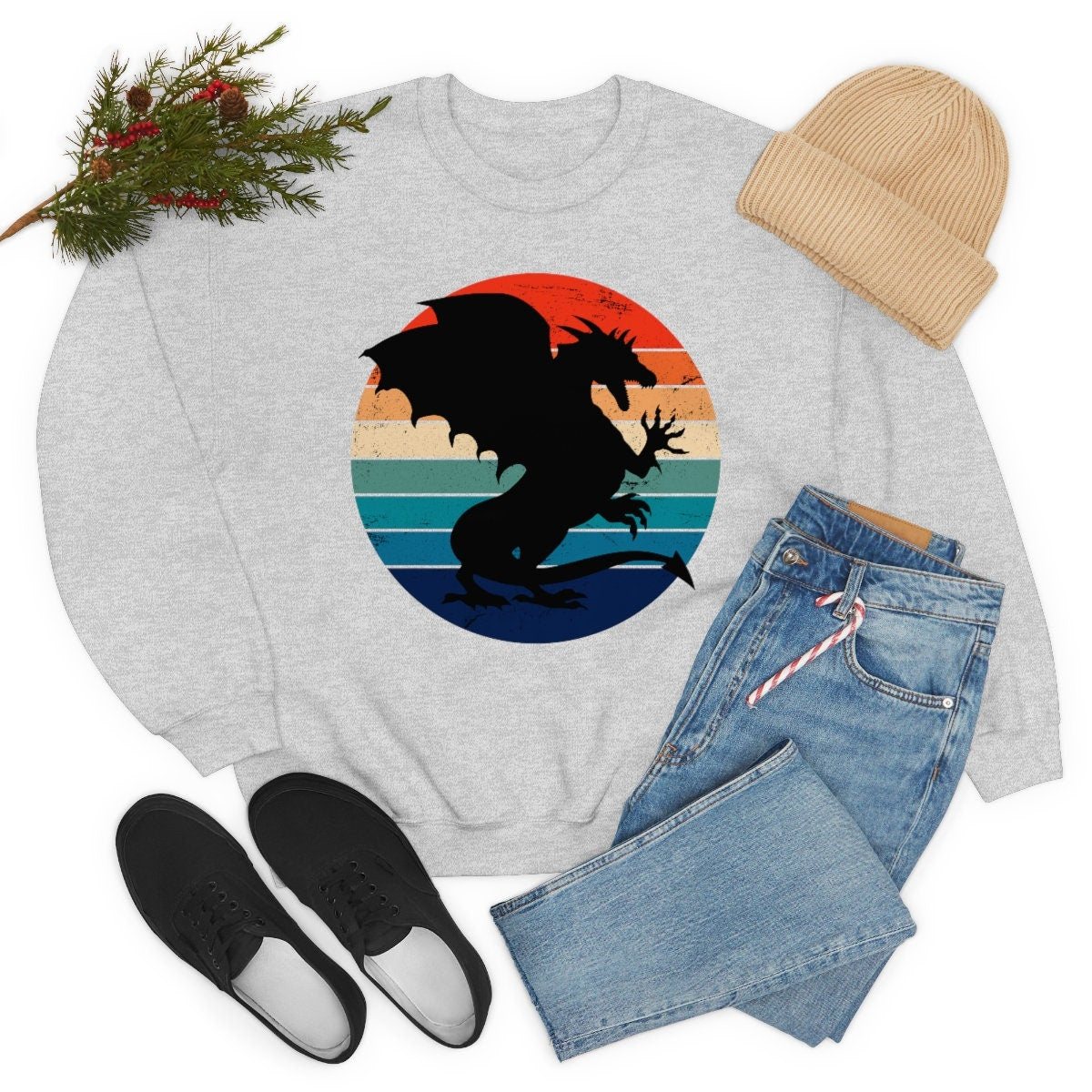 Dragon Unisex Heavy Blend Crewneck Sweatshirt