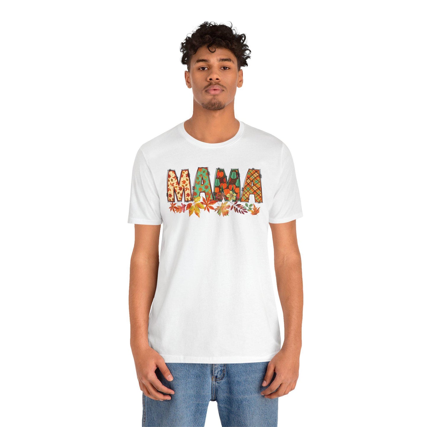 Mommy and Me Thanksgiving Shirt, Fall Pumpkins and Flowers, Unisex T-Shirt