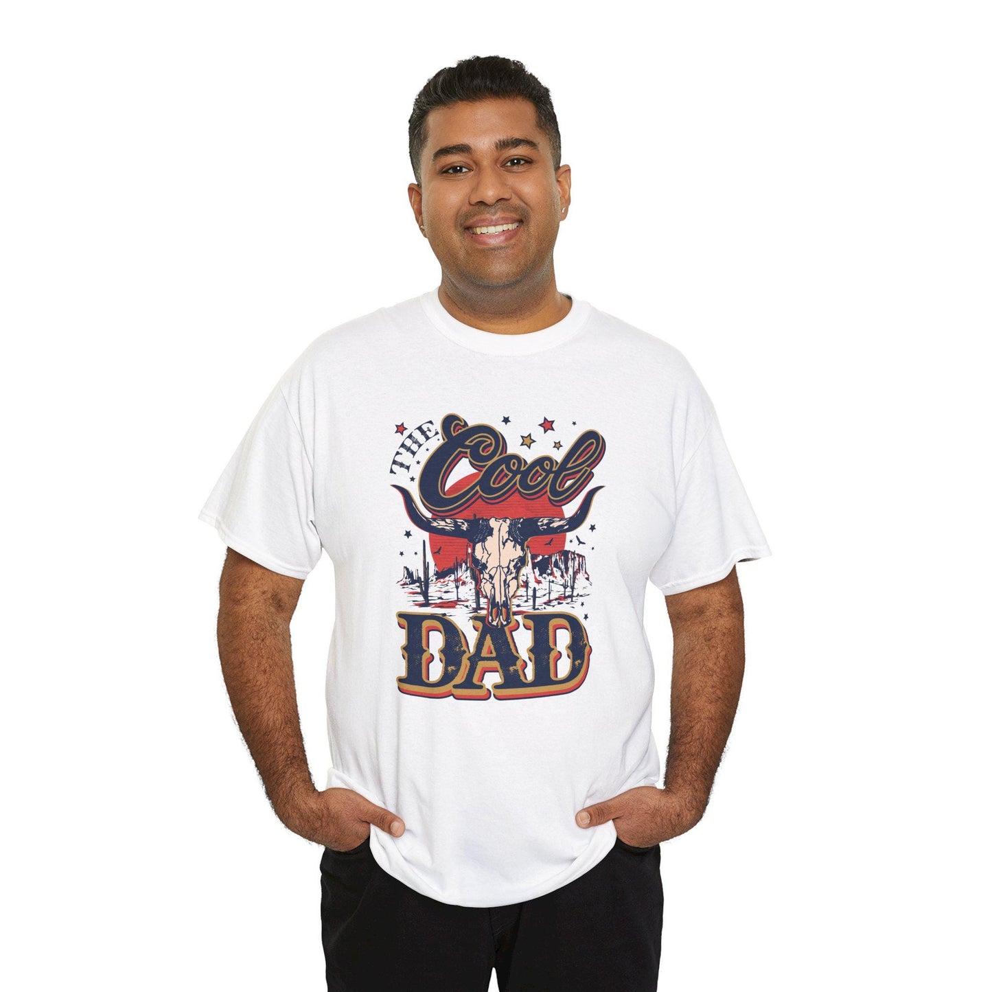 Cool Dad, Fathers Day Unisex Heavy Cotton Tee