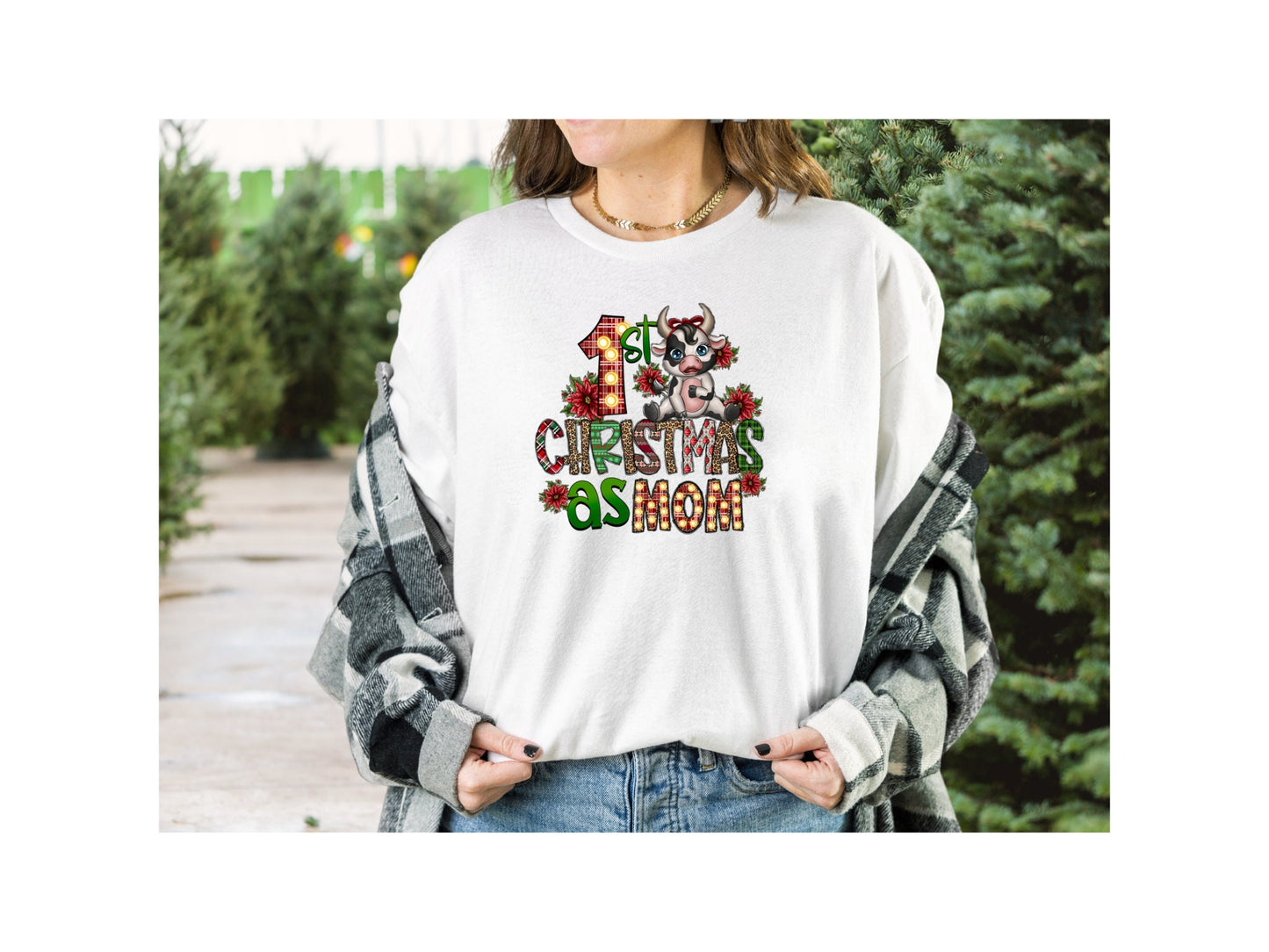 Mom Dad Christmas Shirts, Family Christmas Shirts, Dad First Christmas, Mom First Christmas Shirt, Family Matching Christmas Shirts,Xmas Tee