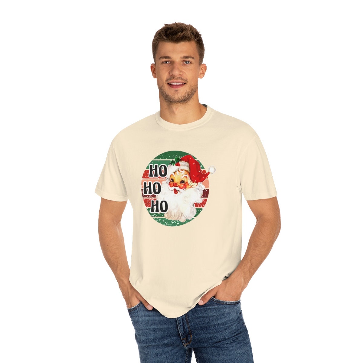 Comfort Colors Retro Santa Christmas T-Shirt