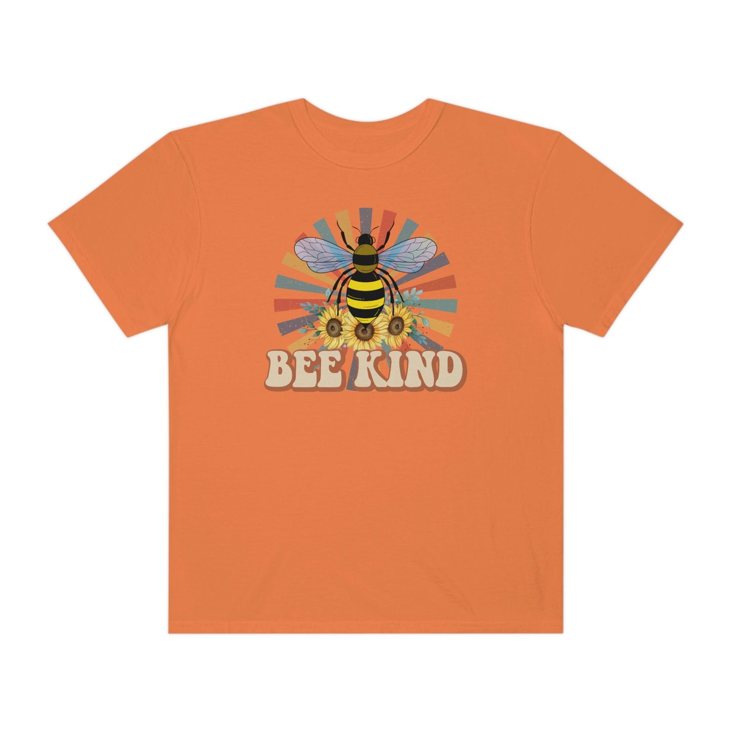Be Kind, Bumble Bee, Unisex Garment-Dyed T-shirt