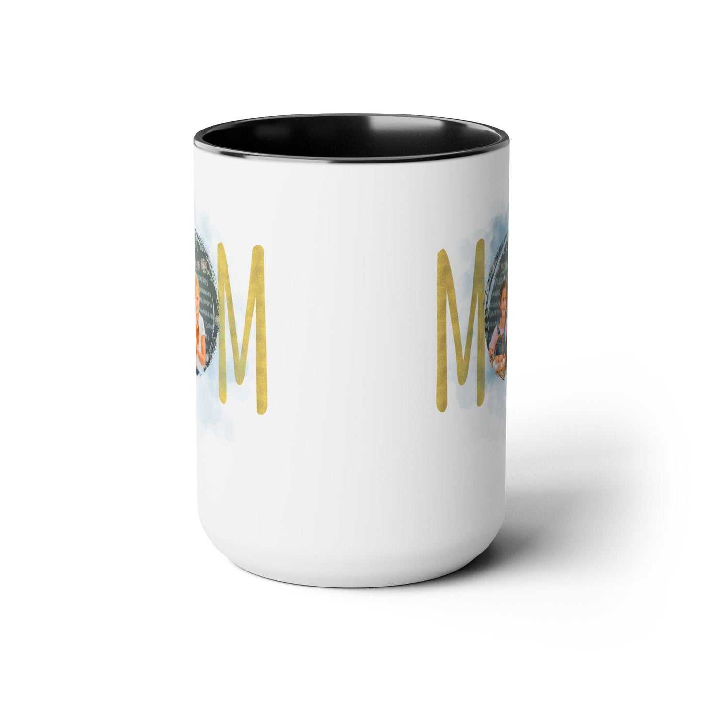 Personalized Mom mug, Birthday gift, Christmas gift, Two-Tone Coffee Mugs, 15oz