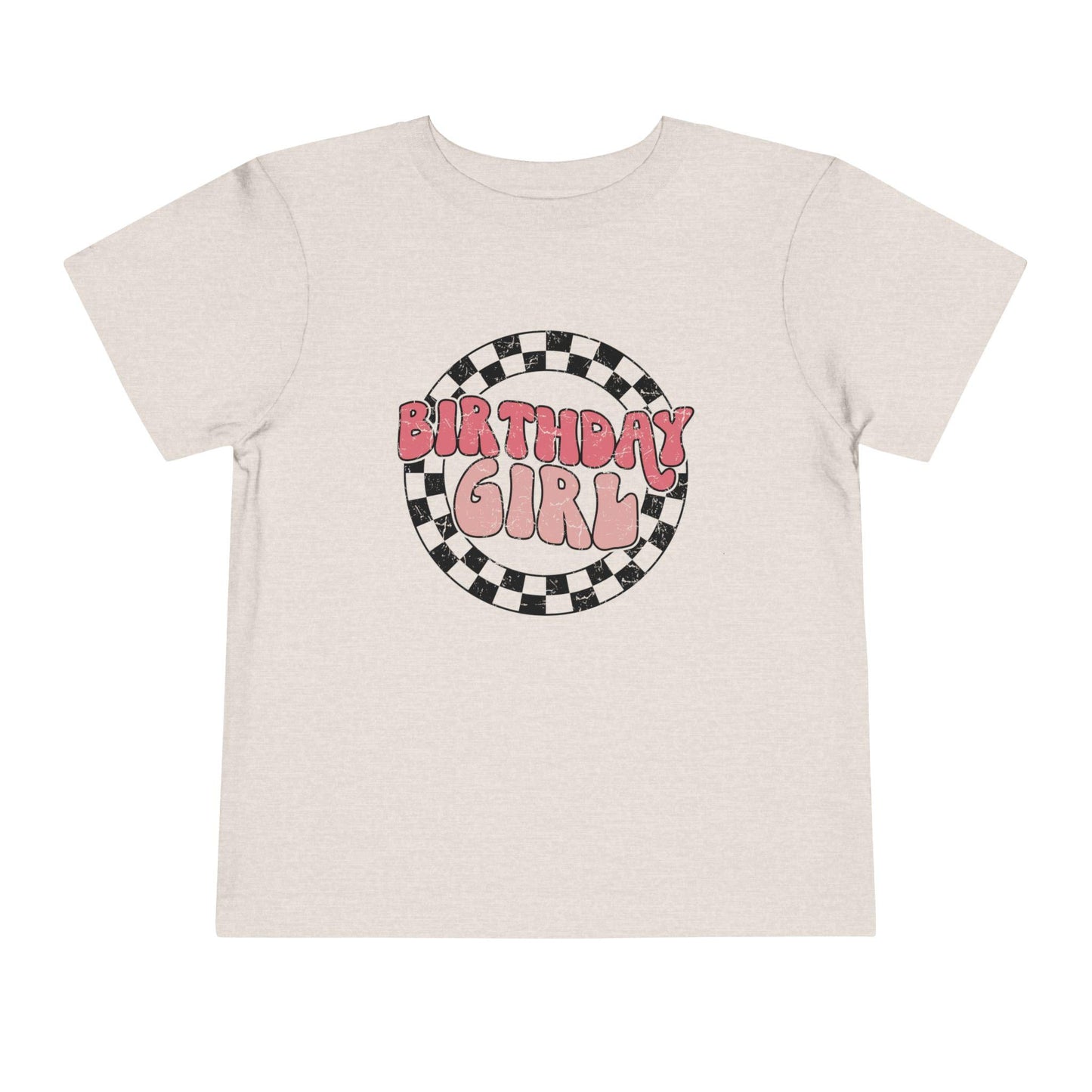 Birthday Girl Toddler Tee, Retro Party Shirt
