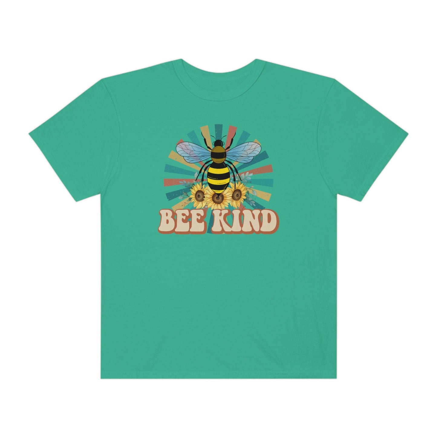 Be Kind, Bumble Bee, Unisex Garment-Dyed T-shirt