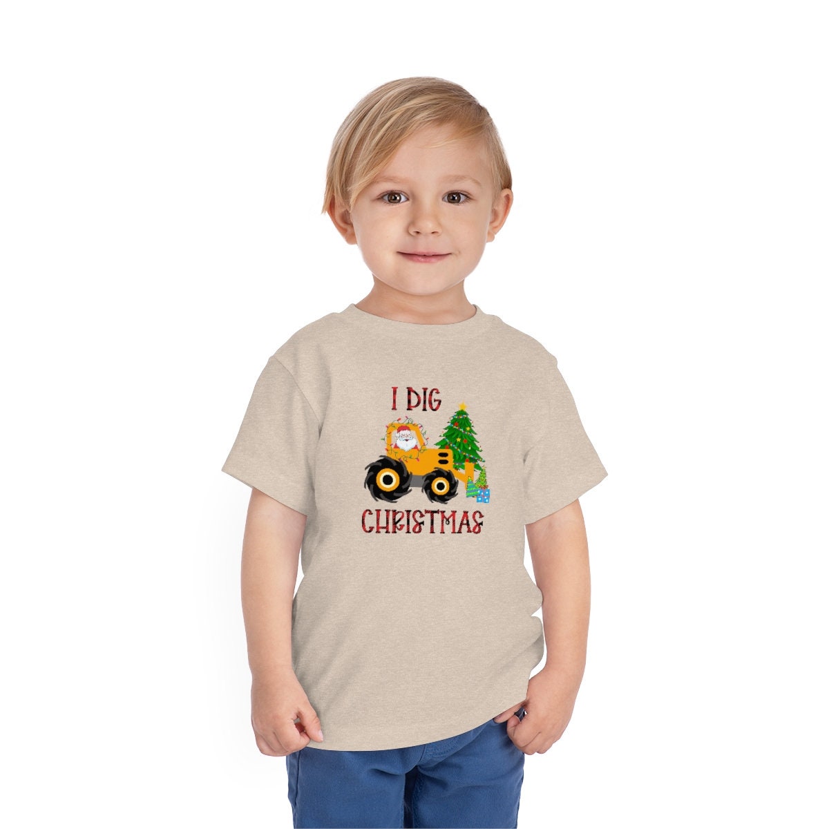 Santa, I dig Christmas Toddler Short Sleeve Tee