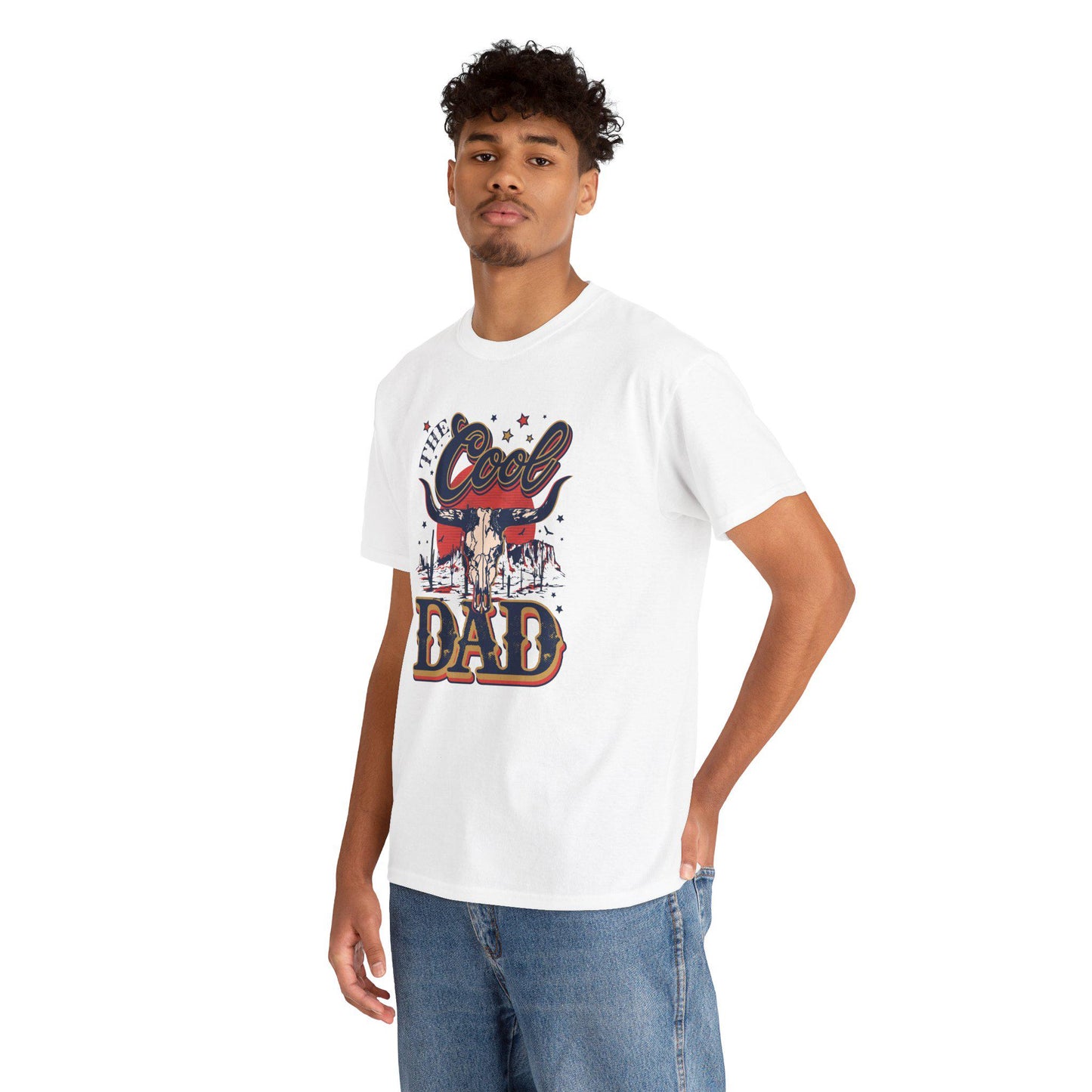 Cool Dad, Fathers Day Unisex Heavy Cotton Tee