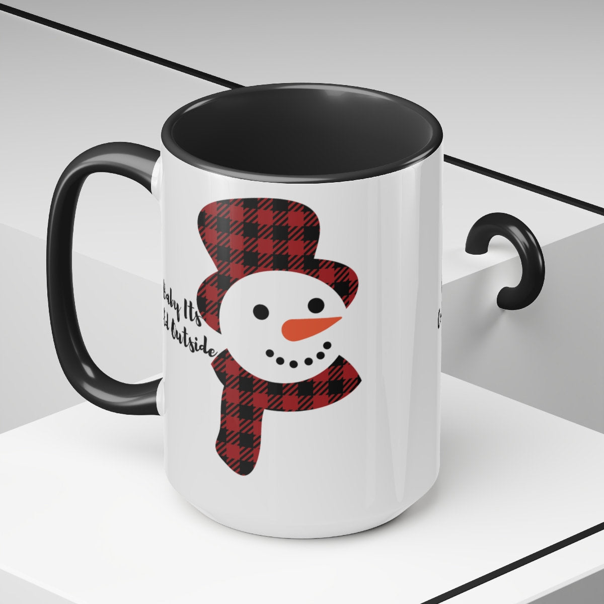 Two-Tone Coffee Mugs, 15oz