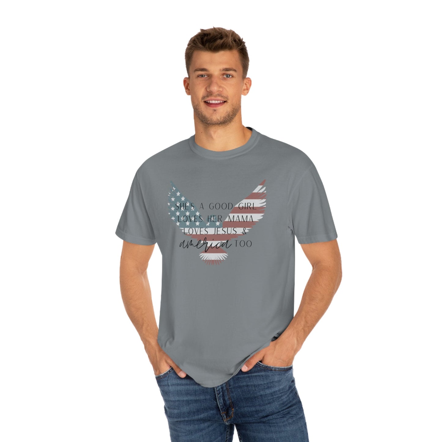 4 of July, Independence day, Unisex Garment-Dyed T-shirt