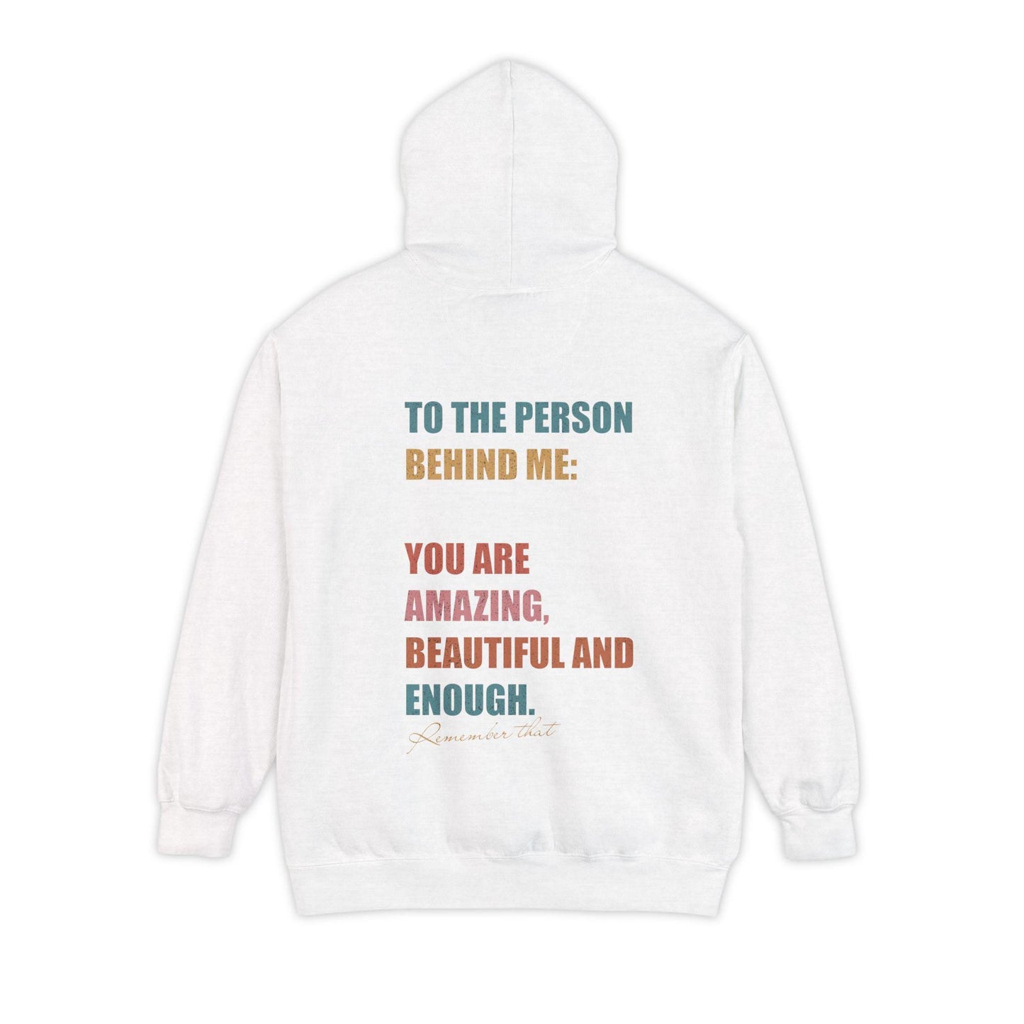 Your enough, Inspirational Top, Comfort Colors Unisex Garment-Dyed Hoodie