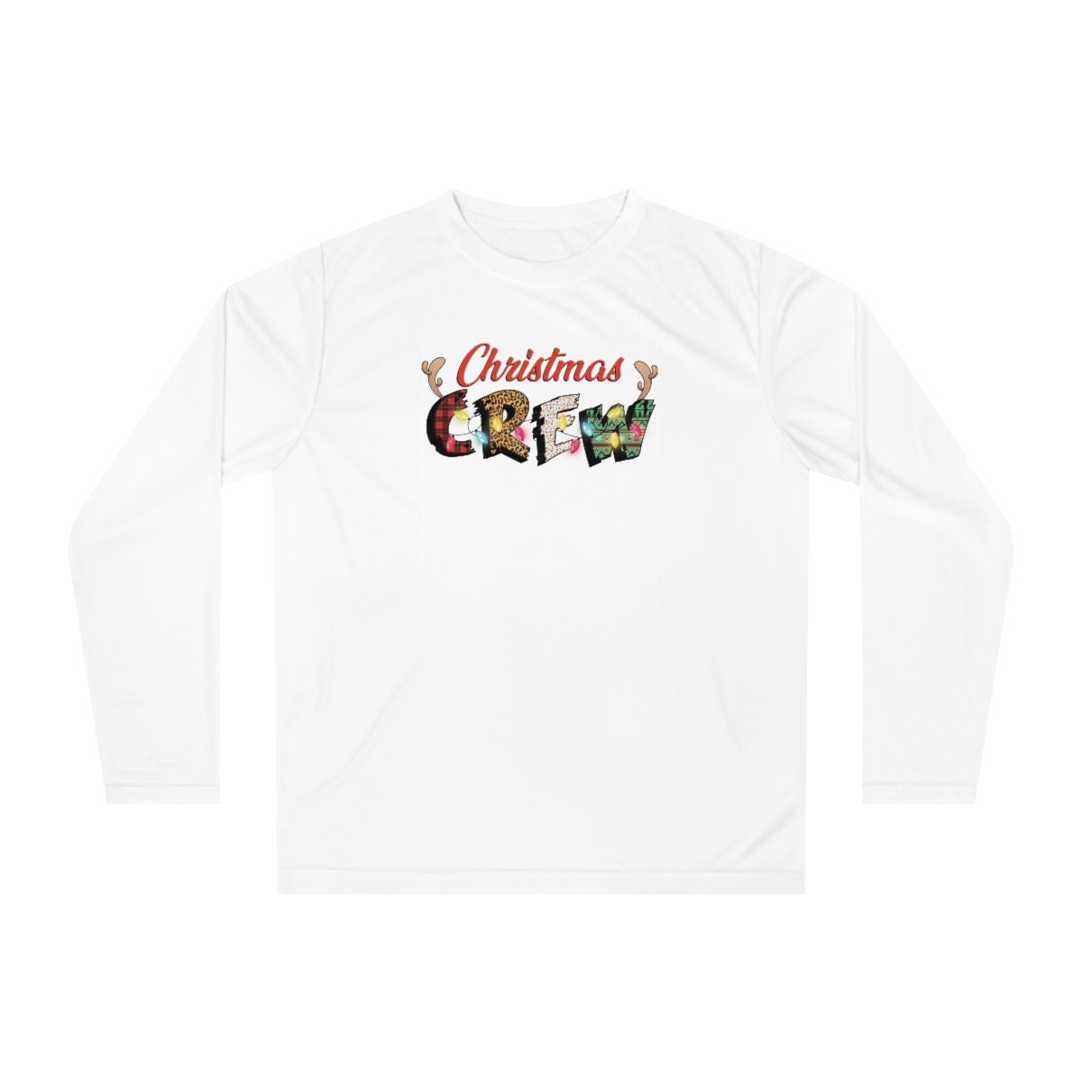 Nurse Christmas Crew Unisex Performance Long Sleeve Shirt