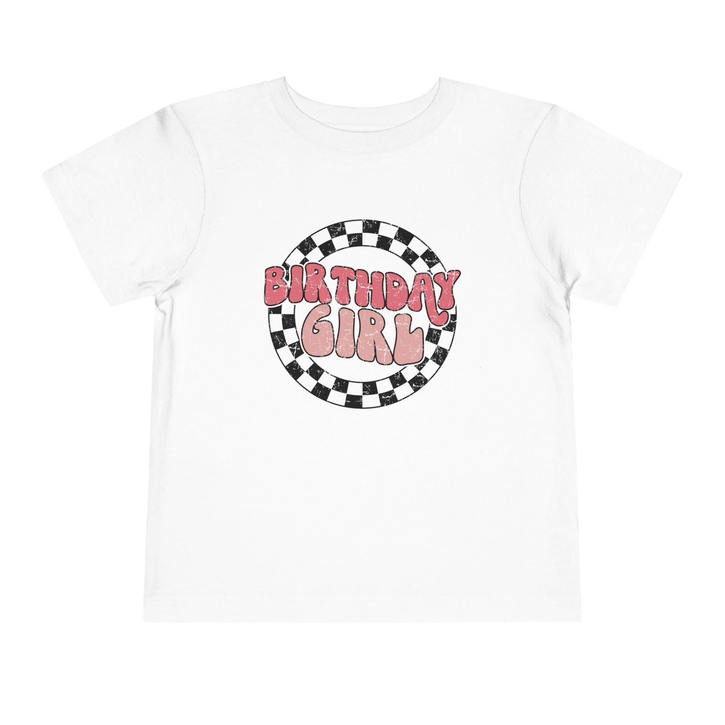 Birthday Girl Toddler Tee, Retro Party Shirt