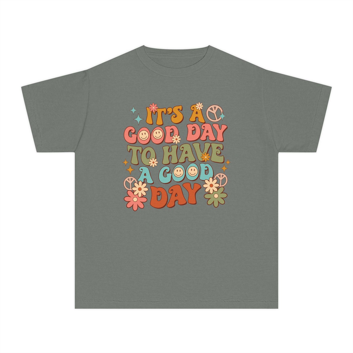 Retro, inspirational, fun colors Youth Midweight Tee