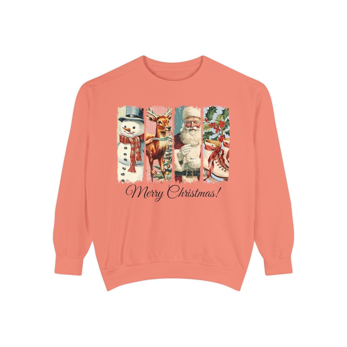 Retro Christmas Sweatshirt, Vintage Christmas Shirt, Santa Claus Shirt, Christmas Snowman Shirt, Christmas Tree Shirt, Merry Christmas Shirt