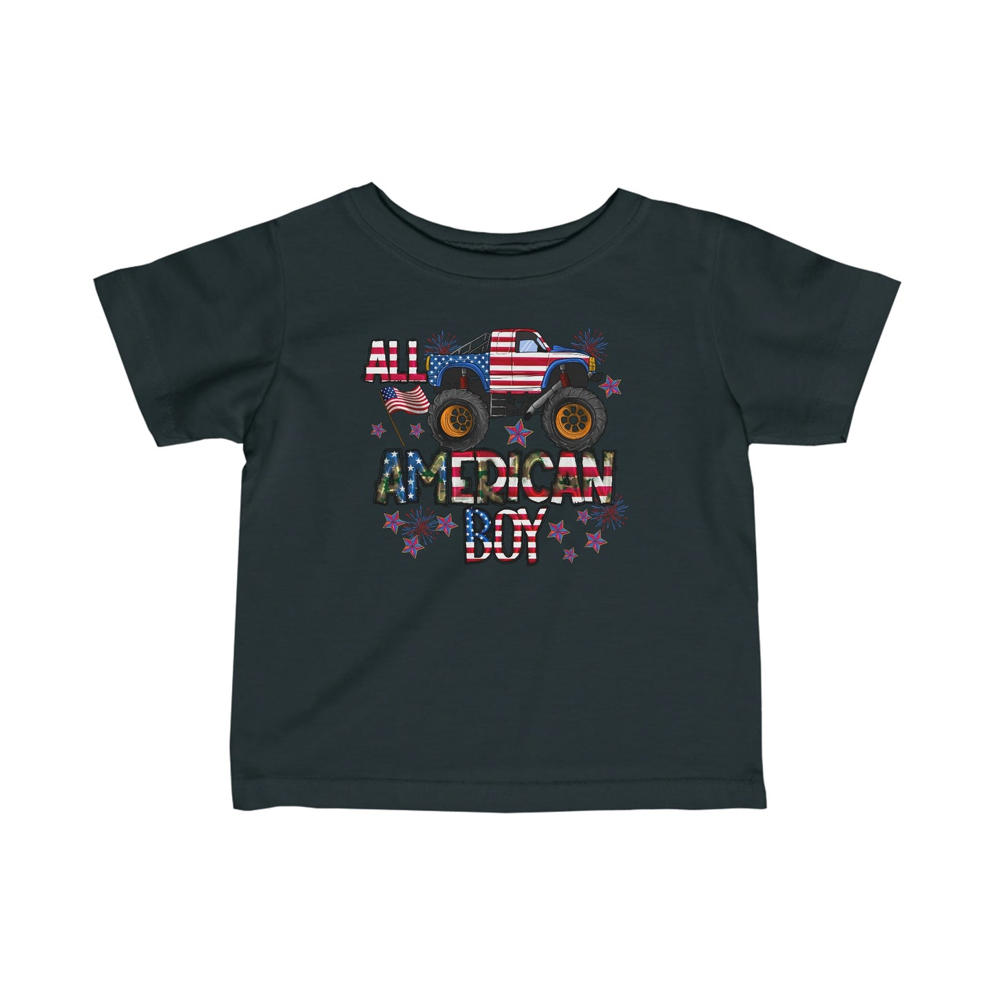4th of July, Independence Day, Infant Fine Jersey Tee